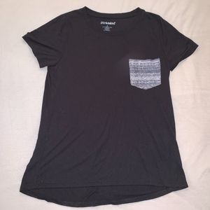 Black Tribal Pocket Tee